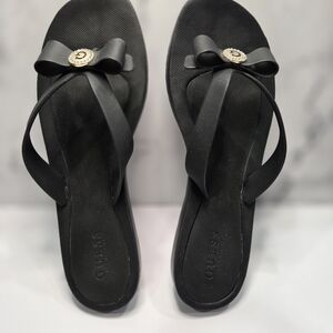 GUESS Black Bow Women's Sandals